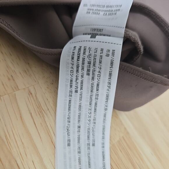 Abercrombie & Fitch Womens Size XX Large High Neck Cut Out Bodysuit Soft A&F - Picture 5 of 10